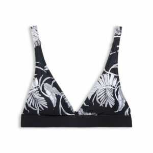 Esprit Triangel-Bikini-Top "Recycelt: bügelloses Top mit Palmen-Print"