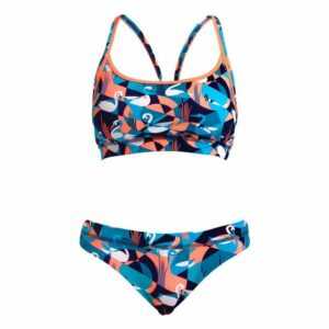 Funkita Bustier-Bikini "Sports Top + Brief Swan Song" mit 50+ UV-Schutz
