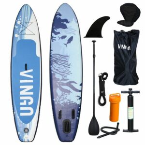 Jiubiaz SUP-Board "Stand Up Paddle Board Set mit Kajak-Sitz aufblasbar 305/320/330cm, SUP Board mit Zubehör, Paddling Surfbrett, Surfboard"