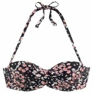 LASCANA Bügel-Bandeau-Bikini-Top "Blair", mit floralem Design