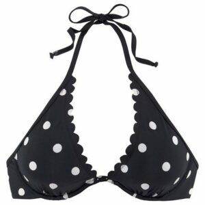 LASCANA Bügel-Bikini-Top "Jada", mit Muschelkante und Punktedesign
