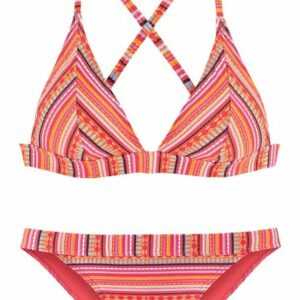 LASCANA Triangel-Bikini mit glitzernden Streifen