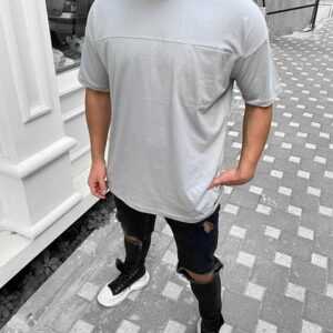 Megaman Jeans Oversize-Shirt "Oversize Herren T-Shirt mit Tasche Long-Tee Basic Shirt Longshirt Premium Qualität Tops Kurzarm Fashion"