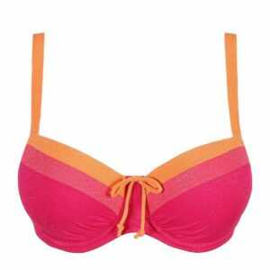 PrimaDonna Bügel-Bikini "Bikini Oberteil gefüttert Außenträger TANGER pink sunset"