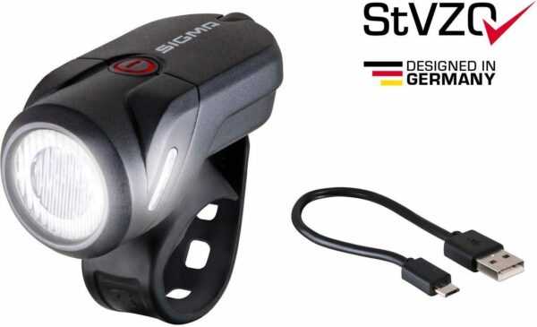 SIGMA SPORT Fahrradbeleuchtung AURA 35 USB Frontleuchte, (2)