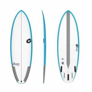 TORQ Wellenreiter "Surfboard TORQ Epoxy TEC PG-R 5.10 Rail Blau", Fishboard, (Board)