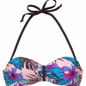 Venice Beach Bandeau-Bikini-Top "Marly", mit tropischem Print