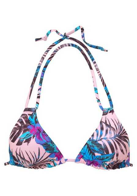 Venice Beach Triangel-Bikini-Top "Marly", mit tropischem Print