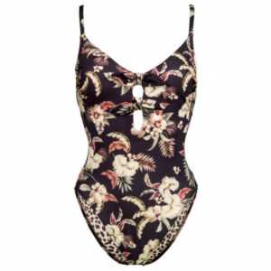 Watercult - Women's Swimsuit Ottomane Flower 2 - Badeanzug Gr 36 - Cup D grau