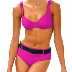 heine Push-Up-Bikini "Heine Damen Body-Shaping-Bikini, pink-schwarz"