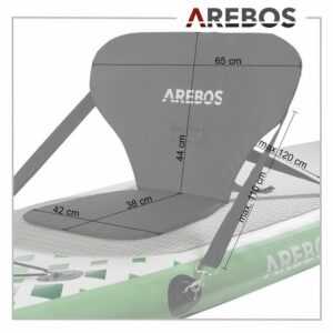 Arebos SUP-Board "Kajak-Sitz für SUP Board, Stand Up Paddle Surfboard, Top Comfort", (Kajak-Sitz für SUP Board, Kajak-Sitz für SUP Board)