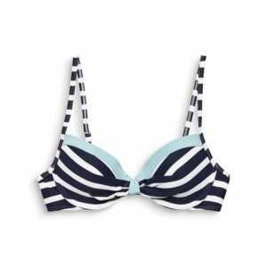 Esprit Bügel-Bikini-Top "Recycelt: wattiertes Bügel-Top mit Streifen"