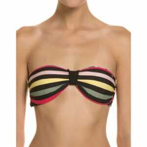Guess Bügel-BH "GUESS Wende-Bandeau-Bikini süßes Damen Mode-BH mit floralen Muster-Details Unterwäsche Bunt"