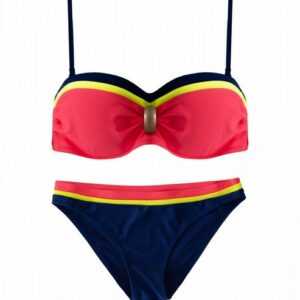 HEVENTON Bandeau-Bikini dreifarbig