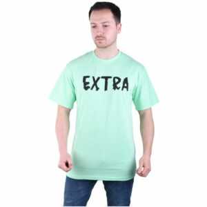 Herren T-Shirt Basic Long Tee Designer Shirt Tee Sommer Oversize TS-5003 S Grün