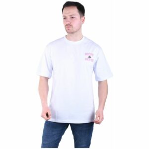 Herren T-Shirt Basic Long Tee Designer Shirt Tee Sommer Oversize TS-5004 S Weiß