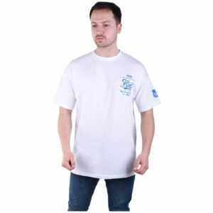 Herren T-Shirt Oversize Basic Long Tee Designer Shirt Basic Tee Sommer TS-5006 XL Weiß