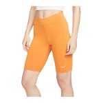 Nike Essential Biker Short Damen Orange Weiss F738