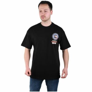 Oversize Herren T-Shirt Basic Long Tee Designer Shirt Basic Tee Sommer TS-5002 L Schwarz