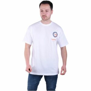 Oversize Herren T-Shirt Basic Long Tee Designer Shirt Basic Tee Sommer TS-5002 S Weiß