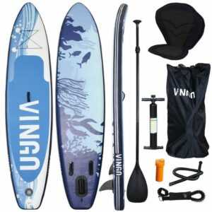 SWANEW SUP-Board "Stand Up Paddle Board mit Kajak-Sitz aufblasbar 305-330cm Surfboard"