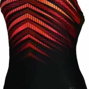 Speedo Schwimmanzug "PRINTED MEDALIST AF BLACK/RED"