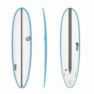 TORQ Wellenreiter "Surfboard TORQ Epoxy TET CS 7.4 VP Fun Carbon Blue", Fishboard, (Board)