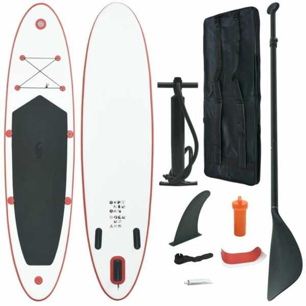 True Deal - Stand Up Paddle Surfboard sup Aufblasbar Rot und Weiß