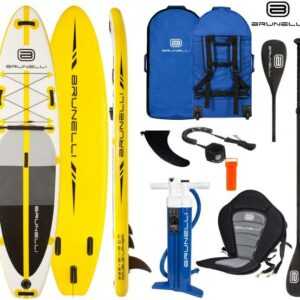 BRUNELLI 10.8 Premium SUP Board Stand Up Paddle Surf-Board mit Paddel Leash K...