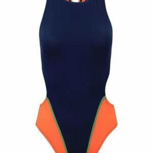 Fashy Badeanzug "Fashy - Badeanzug Dunkelblau Orange Gr.36 Aquafeel (2001 00 Nr.18) Damen"