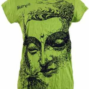 Guru-Shop T-Shirt "Sure T-Shirt Buddha - lemon" Festival, Goa Style, alternative Bekleidung