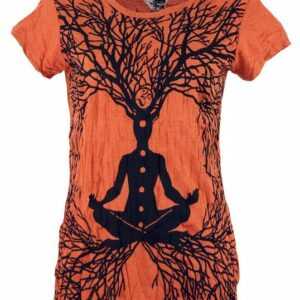 Guru-Shop T-Shirt "Sure T-Shirt Meditation Chakra Buddha -.." Festival, Goa Style, alternative Bekleidung