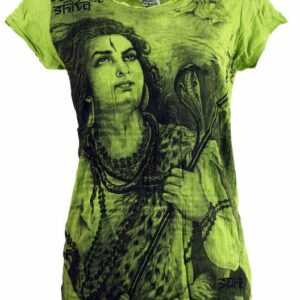 Guru-Shop T-Shirt "Sure T-Shirt Shiva - lemon" Festival, Goa Style, alternative Bekleidung