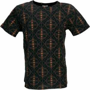 Guru-Shop T-Shirt "T-Shirt mit psychodelischem Druck, Goa T-Shirt.." alternative Bekleidung
