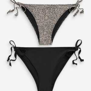 Next Bikini-Hose "2er-Pack Bikinihose mit seitlicher Bindung" (2-St)
