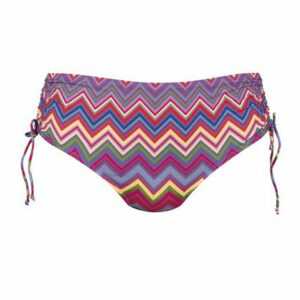 Rosa Faia Bikini-Hose "Magic Wave" (1-St) Bikini-Slip / Unterteil - Farbenfrohes Muster, Blickdicht gefüttert, Mit seitlicher Schnürung