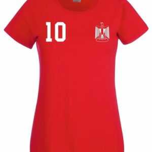 Youth Designz T-Shirt "Ägypten Damen T-Shirt im Fußball Trikot Look" mit trendigem Motiv