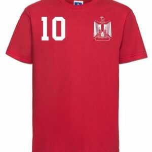 Youth Designz T-Shirt "Ägypten Kinder T-Shirt im Fußball Trikot Look" mit trendigem Motiv