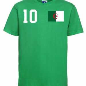 Youth Designz T-Shirt "Algerien Kinder T-Shirt im Fußball Trikot Look" mit trendigem Motiv