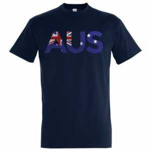 Youth Designz T-Shirt "Australien Herren T-Shirt im Fußball Look" mit Trendigem Frontdruck