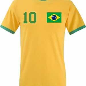 Youth Designz T-Shirt "Brasilien Herren T-Shirt im Fußball Trikot Look" mit trendigem Motiv