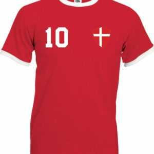 Youth Designz T-Shirt "Dänemark Herren T-Shirt im Fußball Trikot Look" mit trendigem Motiv