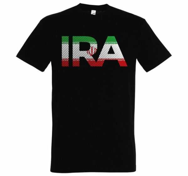 Youth Designz T-Shirt "Iran Herren T-Shirt im Fußball Look" mit IRA Frontprint
