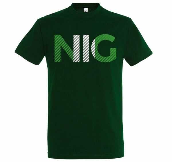 Youth Designz T-Shirt "Nigeria Herren T-Shirt im Fußball Look" mit NIG Frontprint