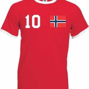 Youth Designz T-Shirt "Norwegen Herren T-Shirt im Fußball Trikot Look" mit trendigem Motiv
