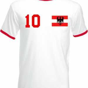 Youth Designz T-Shirt "Österreich Herren T-Shirt im Fußball Trikot Look" mit trendigem Motiv