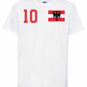 Youth Designz T-Shirt "Österreich Kinder T-Shirt im Fußball Trikot Look" mit trendigem Motiv