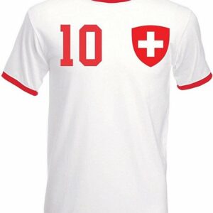 Youth Designz T-Shirt "Schweiz Herren T-Shirt im Fußball Trikot Look" mit trendigem Motiv