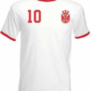 Youth Designz T-Shirt "Serbien Herren T-Shirt im Fußball Trikot Look" mit trendigem Print