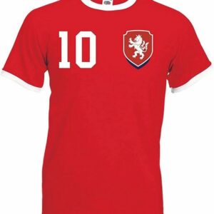 Youth Designz T-Shirt "Tschechische Republik Herren T-Shirt im Fußball Trikot Look" mit trendigem Motiv